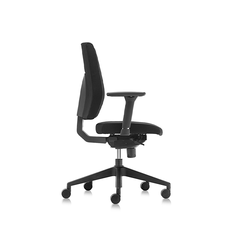 Fauteuil de travail ergonomique Best Comfort noir à bretelles basses - T2 Alpha 