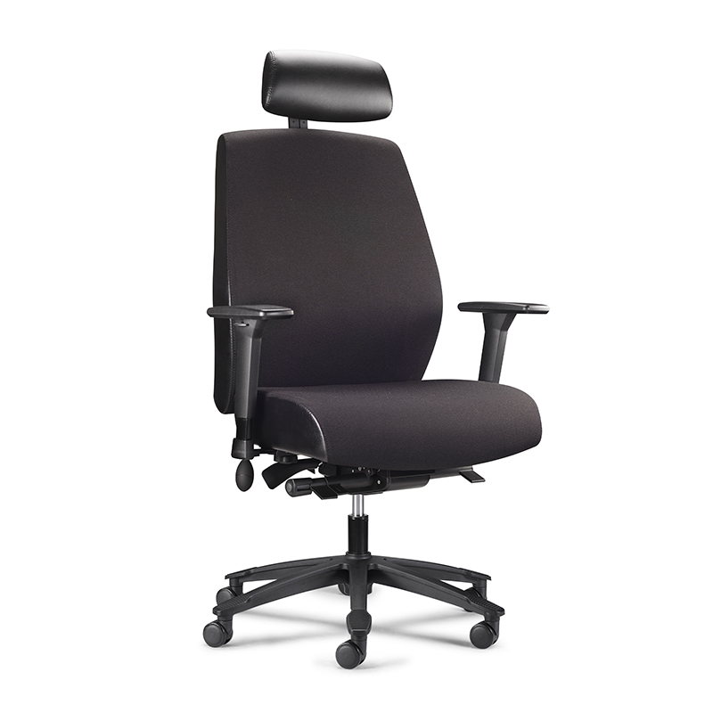 Chaise de bureau à domicile ergonomique à dossier haut robuste - hde1 Wave 