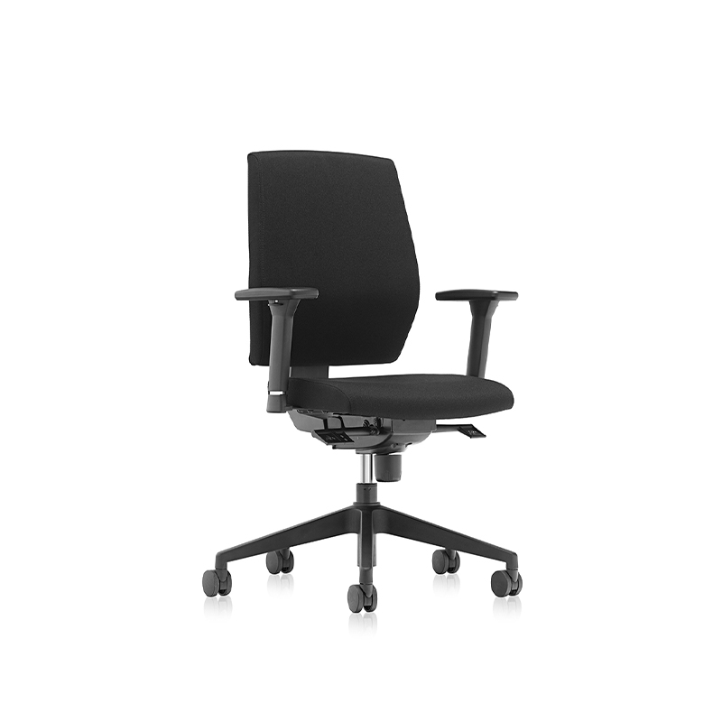 Fauteuil de travail ergonomique Best Comfort noir à bretelles basses - T2 Alpha 