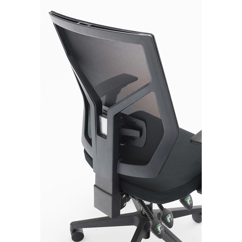 Fauteuil de bureau ergonomique avec dossier et assise en maille noire - T1 kick 