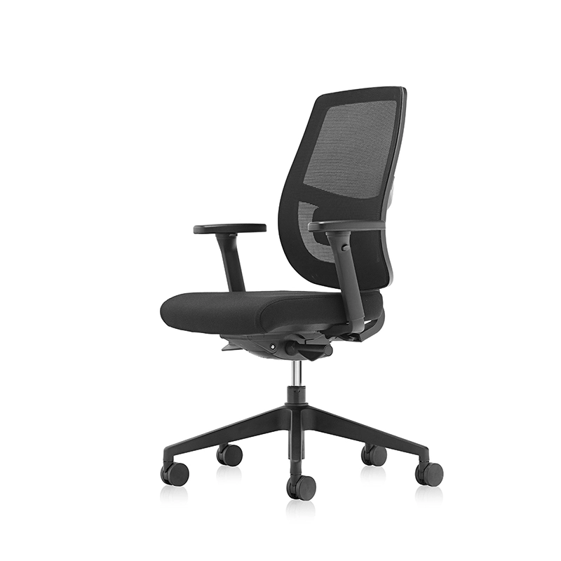 Chaise de travail arrière en maille ergonomique avec soutien lombaire réglable - T7 grace eu 