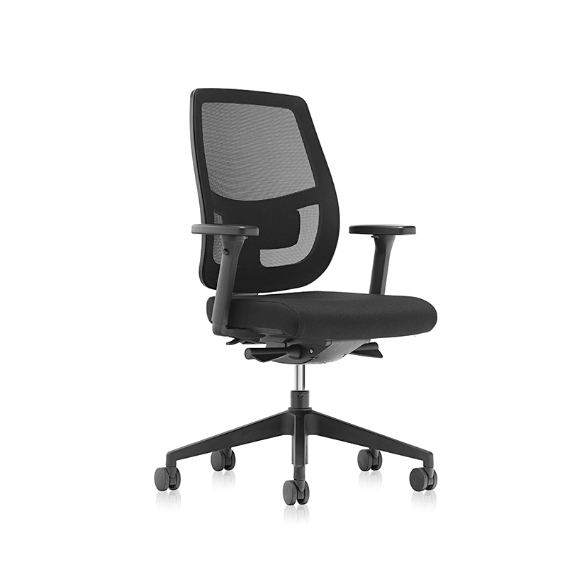 Chaise de travail arrière en maille ergonomique avec soutien lombaire réglable - T7 grace eu 