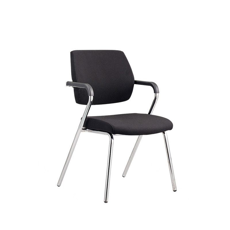 Meilleur confort chaise de bureau en tissu noir - avec accoudoirs - V2 - FL - ch 