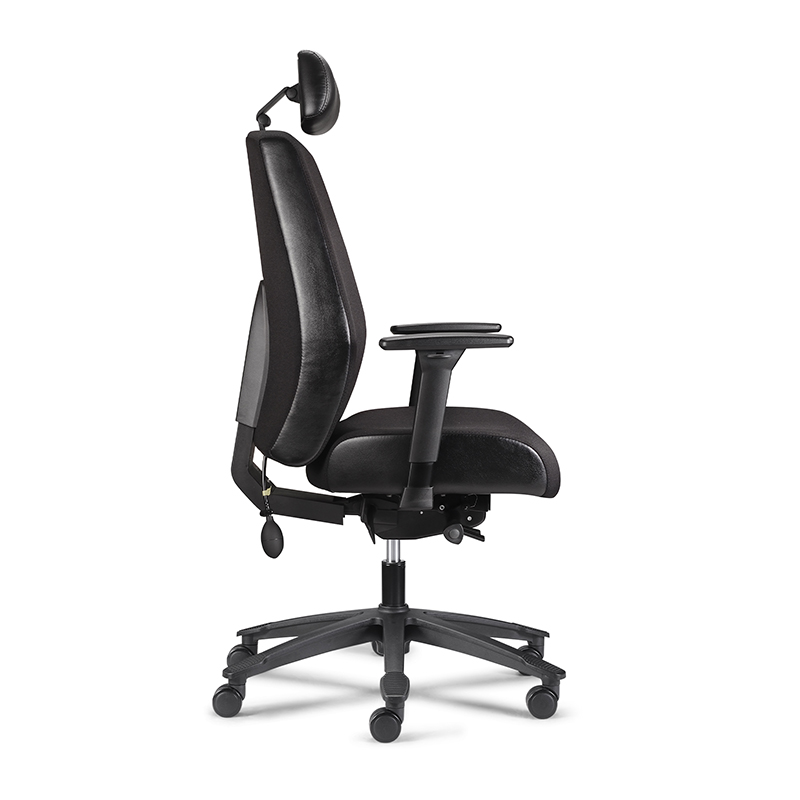 Chaise de bureau à domicile ergonomique à dossier haut robuste - hde1 Wave 