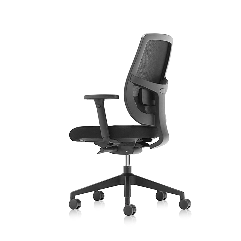 Chaise de travail arrière en maille ergonomique avec soutien lombaire réglable - T7 grace eu 